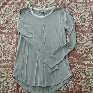 Super soft longsleeve tee, light grey.  NWOT.